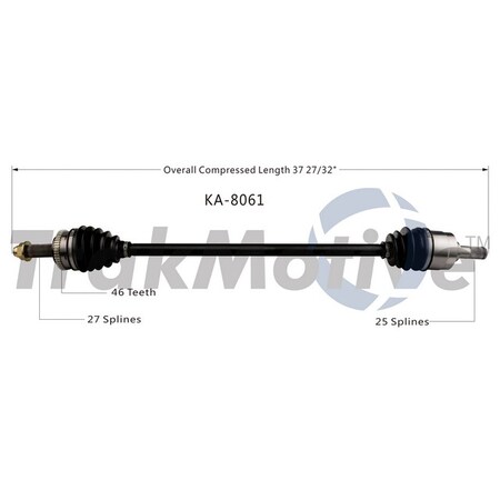 Surtrack Axle Cv Axle Shaft, Ka-8061 KA-8061